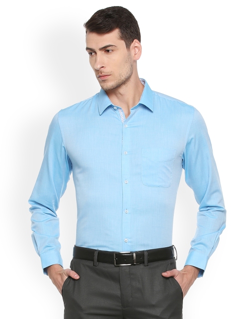 

Peter England Men Blue Slim Fit Solid Formal Shirt