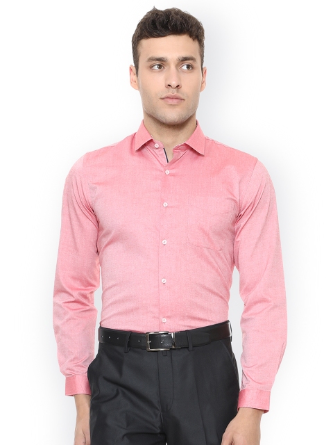 

Peter England Men Pink Slim Fit Solid Formal Shirt