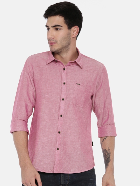 

Pepe Jeans Men Pink Regular Fit Solid Casual Shirt