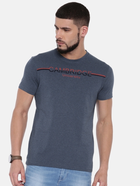 

Pepe Jeans Men Blue Printed Slim Fit Round Neck T-shirt