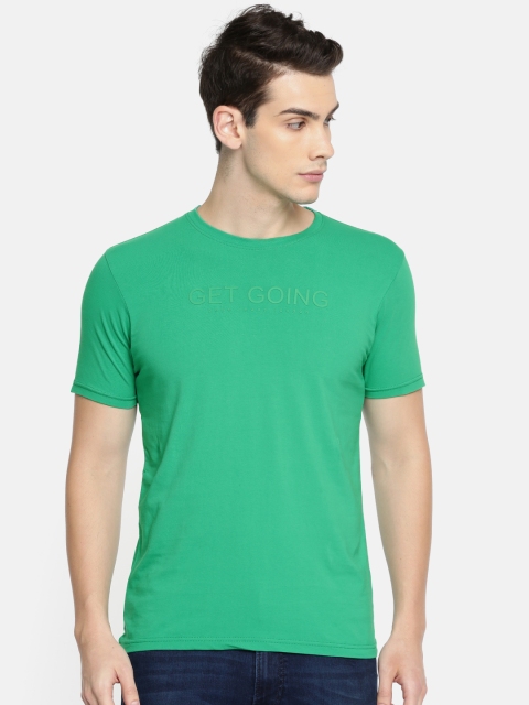 

Pepe Jeans Men Green Solid Slim Fit Round Neck T-shirt