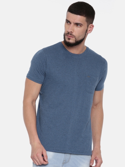 

Pepe Jeans Men Blue Solid Round Neck T-shirt