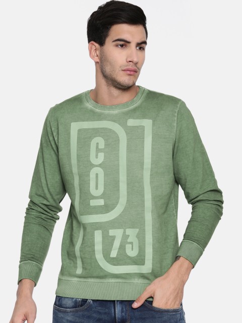 

Pepe Jeans Men Green Printed Sweatshirt