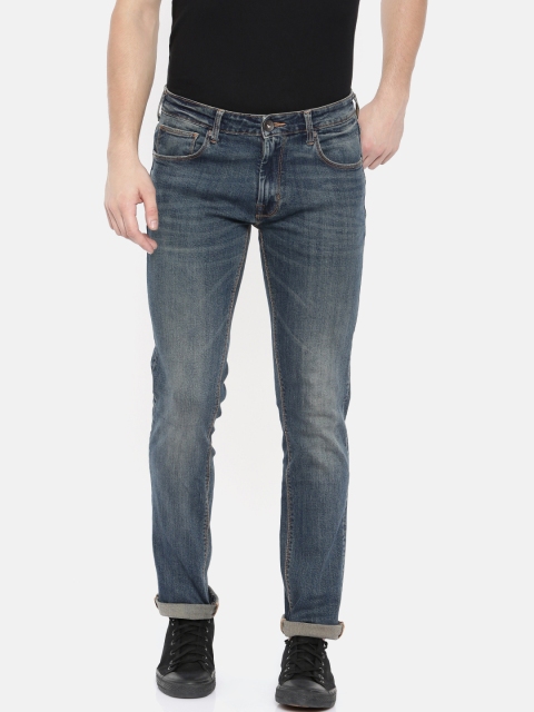 

Pepe Jeans Men Blue Slim Fit Low-Rise Clean Look Stretchable Jeans