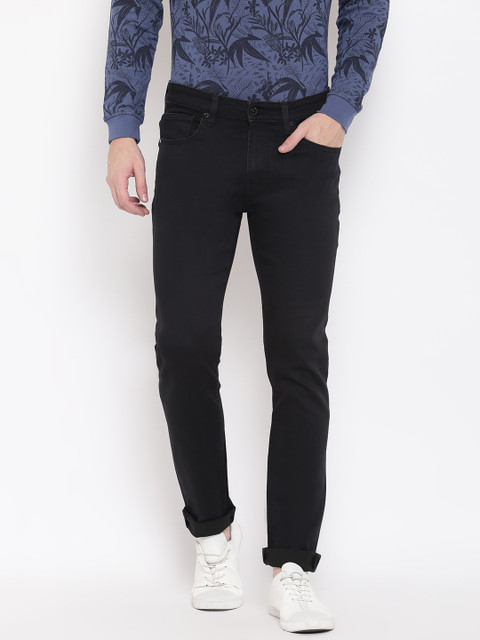 

Pepe Jeans Men Black Slim Fit Low-Rise Clean Look Jeans