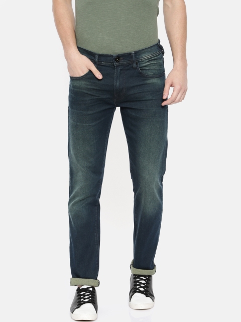 

Pepe Jeans Men Green Slim Fit Low-Rise Clean Look Stretchable Jeans