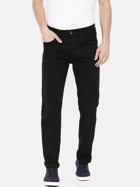 

Pepe Jeans Men Black Regular Fit Mid-Rise Clean Look Stretchable Jeans