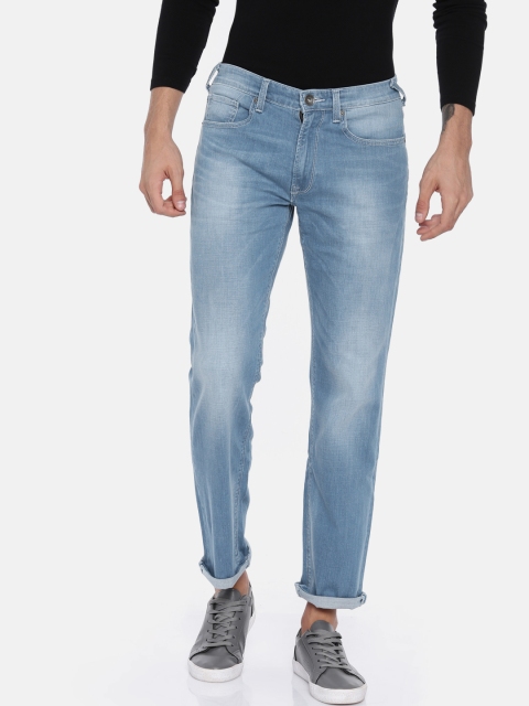 

Pepe Jeans Men Blue Holborne Regular Fit Mid-Rise Clean Look Stretchable Jeans