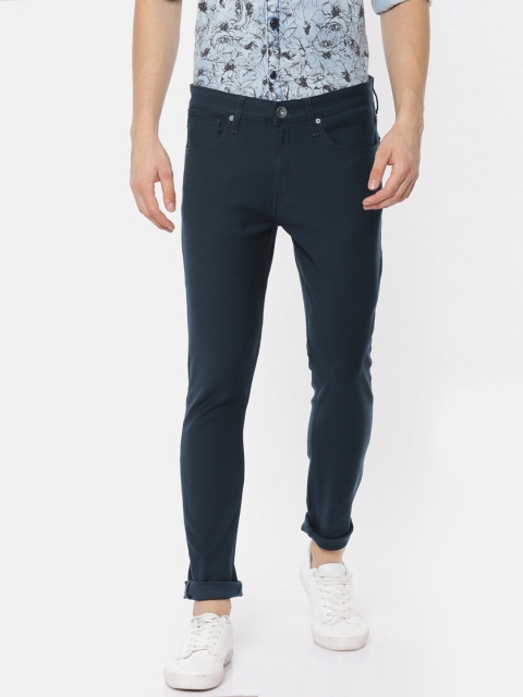 

Pepe Jeans Men Blue Chinox Slim Fit Low-Rise Clean Look Stretchable Jeans