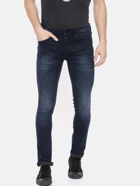 

Pepe Jeans Men Blue Super Skinny Fit Low-Rise Clean Look Stretchable Jeans