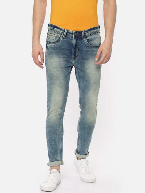 

Pepe Jeans Men Blue Chinox Slim Fit Mid-Rise Clean Look Stretchable Jeans