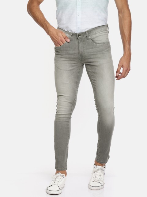 

Pepe Jeans Men Grey Super Skinny Fit Low-Rise Clean Look Stretchable Jeans