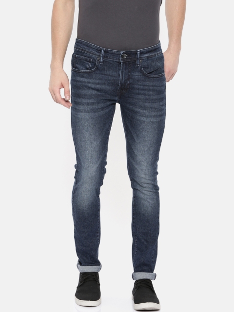 

Pepe Jeans Men Blue Super Skinny Fit Low-Rise Clean Look Stretchable Jeans