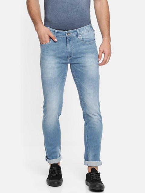 

Pepe Jeans Men Blue Slim Fit Low-Rise Clean Look Stretchable Jeans