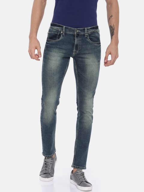 

Pepe Jeans Men Blue Soho Super Skinny Fit Low-Rise Clean Look Stretchable Jeans