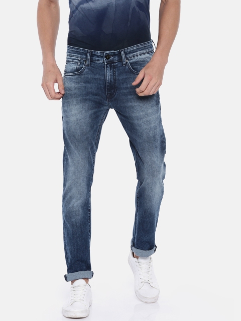 

Pepe Jeans Men Blue Slim Fit Low-Rise Clean Look Stretchable Jeans