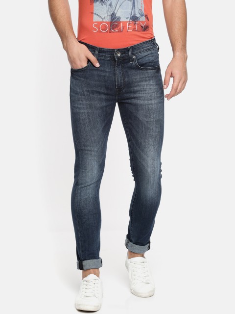 

Pepe Jeans Men Blue Super Skinny Fit Low-Rise Clean Look Stretchable Jeans
