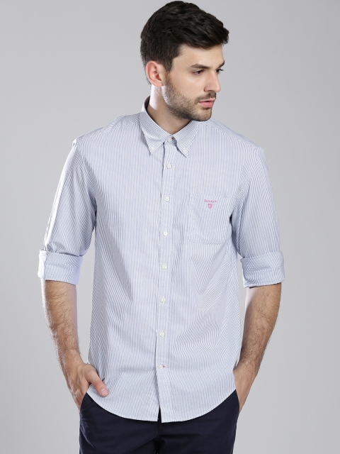 

GANT Blue & White Striped Smart Casual Shirt