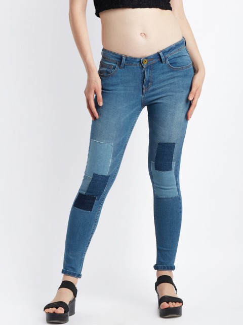 

SF JEANS by Pantaloons Women Blue Super Skinny Fit Mid-Rise Clean Look Jeans
