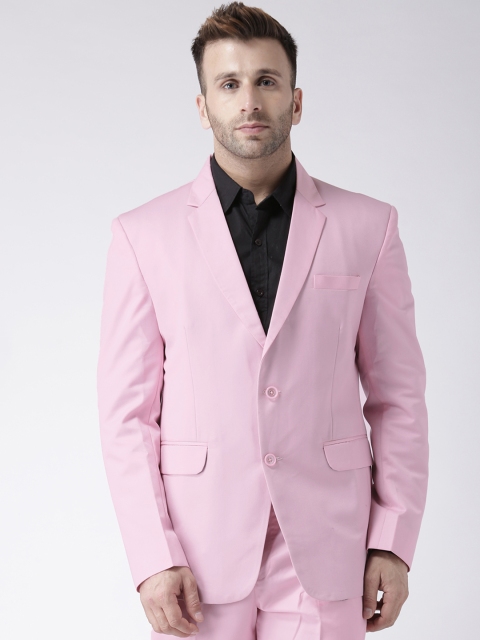 

Hangup Pink Solid Single-Breasted Blazer