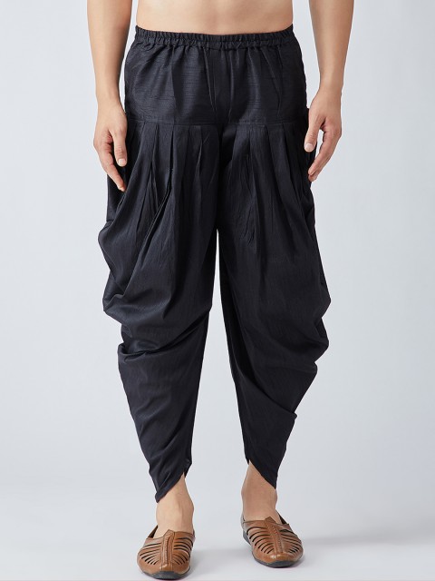 

Sojanya Men Silk Blend Black Harem Pant