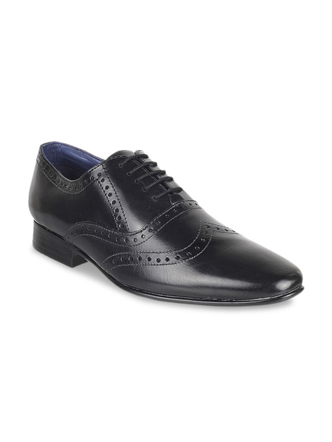 

Metro Men Black Formal Leather Brogues