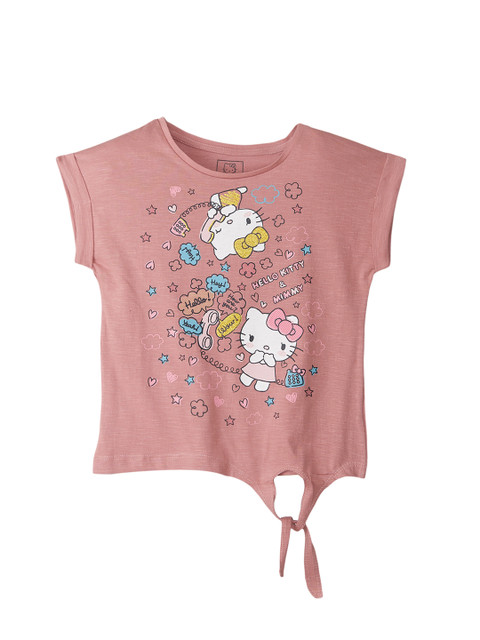 

Kids Ville Peanuts featured Pink Tshirt for Girls