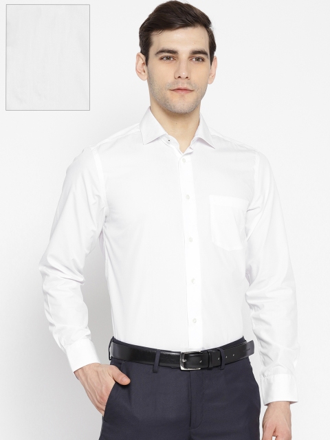 

Blackberrys Men White Regular Fit Solid Formal Shirt