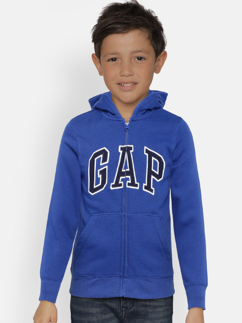 

GAP Boys' Logo Hoodie Sweatshirt, Blue