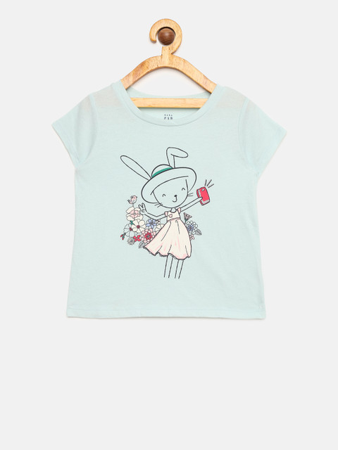 

GAP Baby Girls' Graphic Short Sleeve T-Shirt, Blue