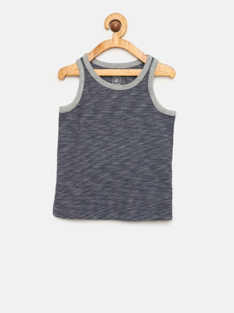 

GAP Baby Boys' Contrast Tank Top, Blue