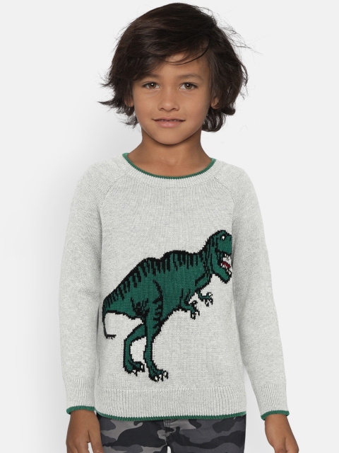

GAP Baby Boys' Dino Print Sweater, Grey