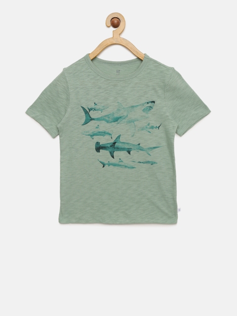 

GAP Boys Green Graphic Short Sleeve T-Shirt