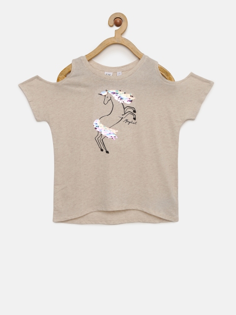 

GAP Girls Round Neck T-shirt, Na