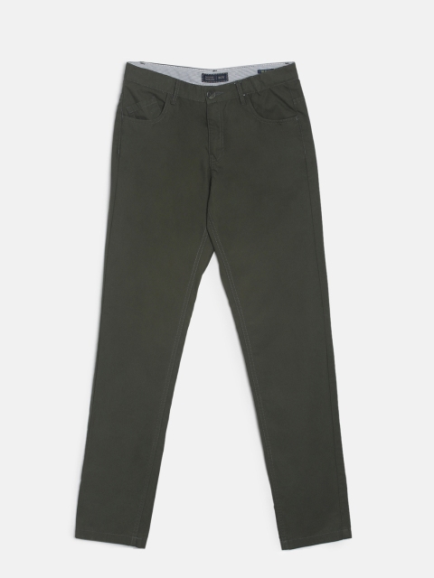 

Indian Terrain Boys Olive Green Regular Fit Solid Chinos
