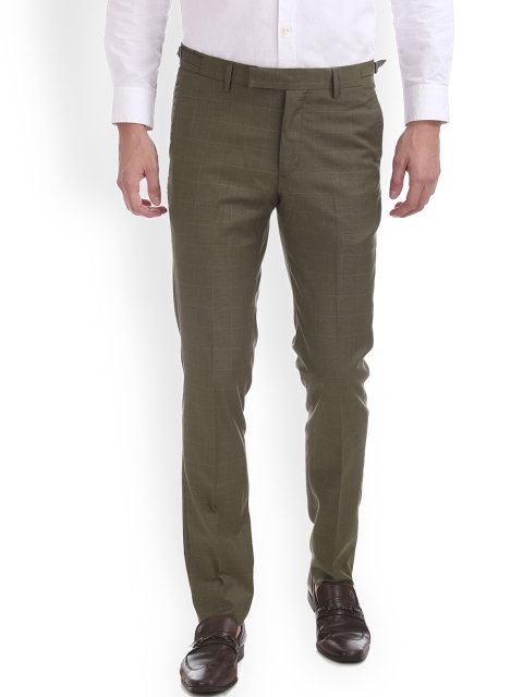 

U.S. Polo Assn. Men Brown Slim Fit Solid Regular Trousers