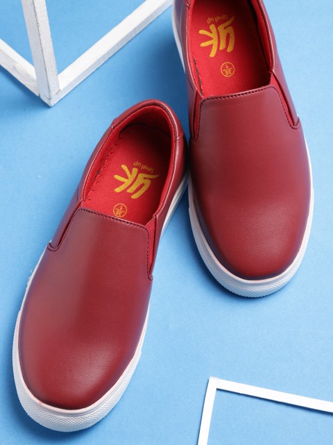 

YK Boys Maroon Slip-On Sneakers