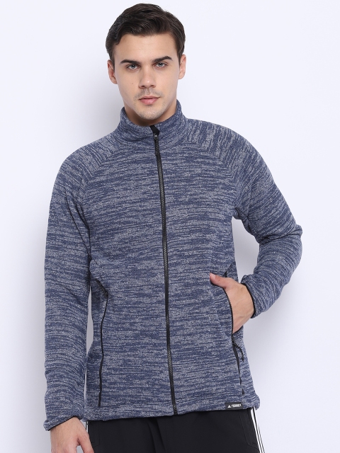 

ADIDAS Men Navy Blue Terrex Knit Fleece Sweatshirt