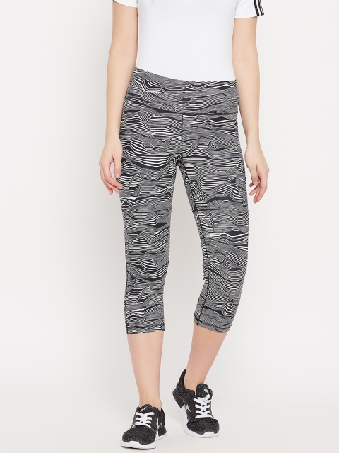 

ADIDAS Women Black & White Printed Ultimate High-Rise AOP 3/4th Training Tights