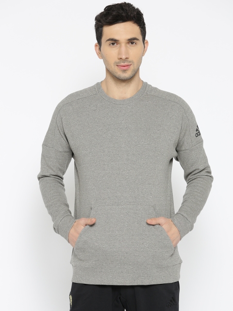 

ADIDAS Men Grey ID Stadium CR Solid Sweatshirt