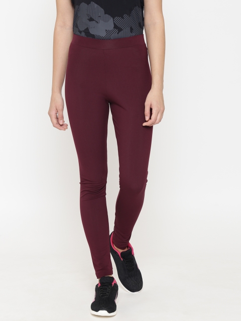 

ADIDAS Originals Women Pink Solid Trefoil Tights, Burgundy