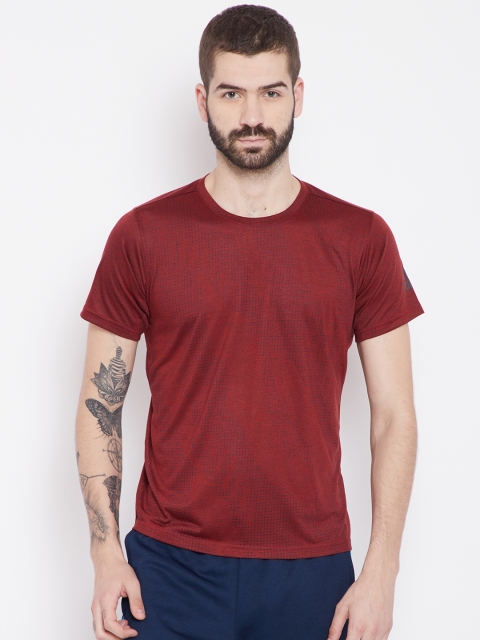 

ADIDAS Men Maroon Freelift AERO Printed Training T-shirt