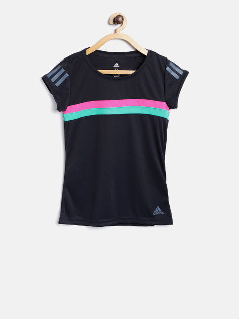 

Navy Club Striped Detail Round Neck Tennis T-Shirt, Navy blue