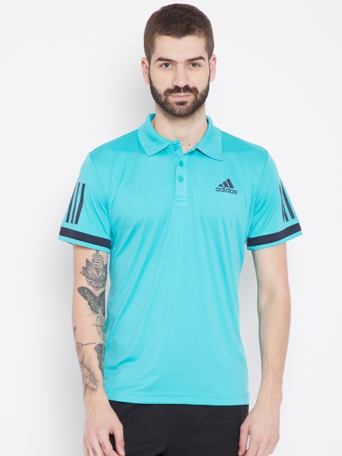 

ADIDAS Men Blue Solid Club Polo Tennis T-shirt