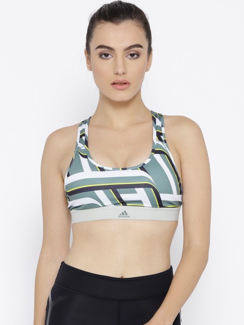 

ADIDAS Women Green & White Don't Rest X Graphic Training Bra