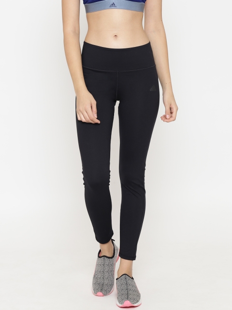 

ADIDAS Women Black Solid Ultimate High-Rise Training Tights