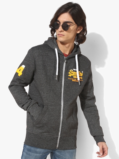 

Superdry Men Black Printed Hooded Sweatshirt
