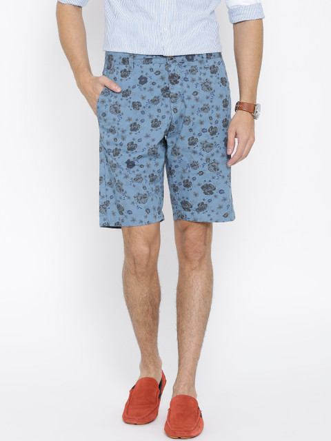 

U.S. Polo Assn. Blue & Grey Printed Shorts