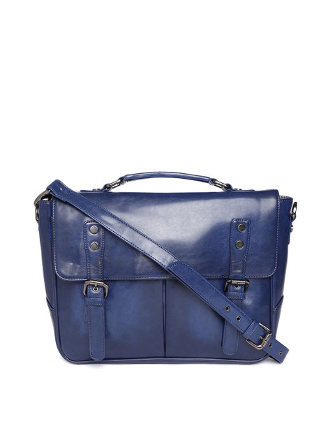 

Gauge Machine Unisex Blue Solid Laptop Bag