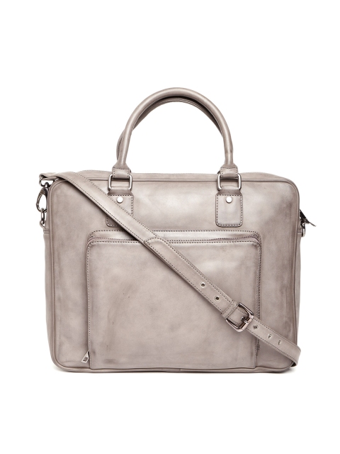 

Gauge Machine Unisex Taupe Solid Laptop Bag with Detachable Sling Strap